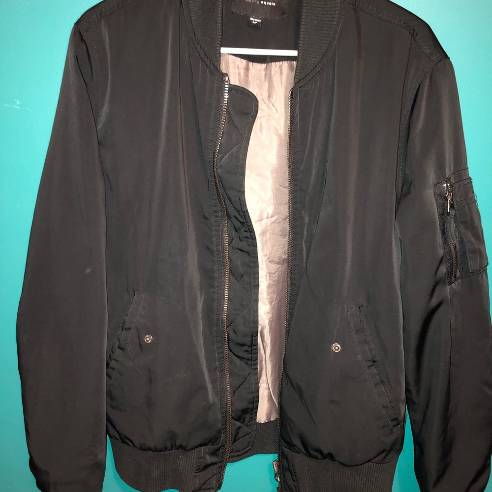 Black Bomber Jacket
